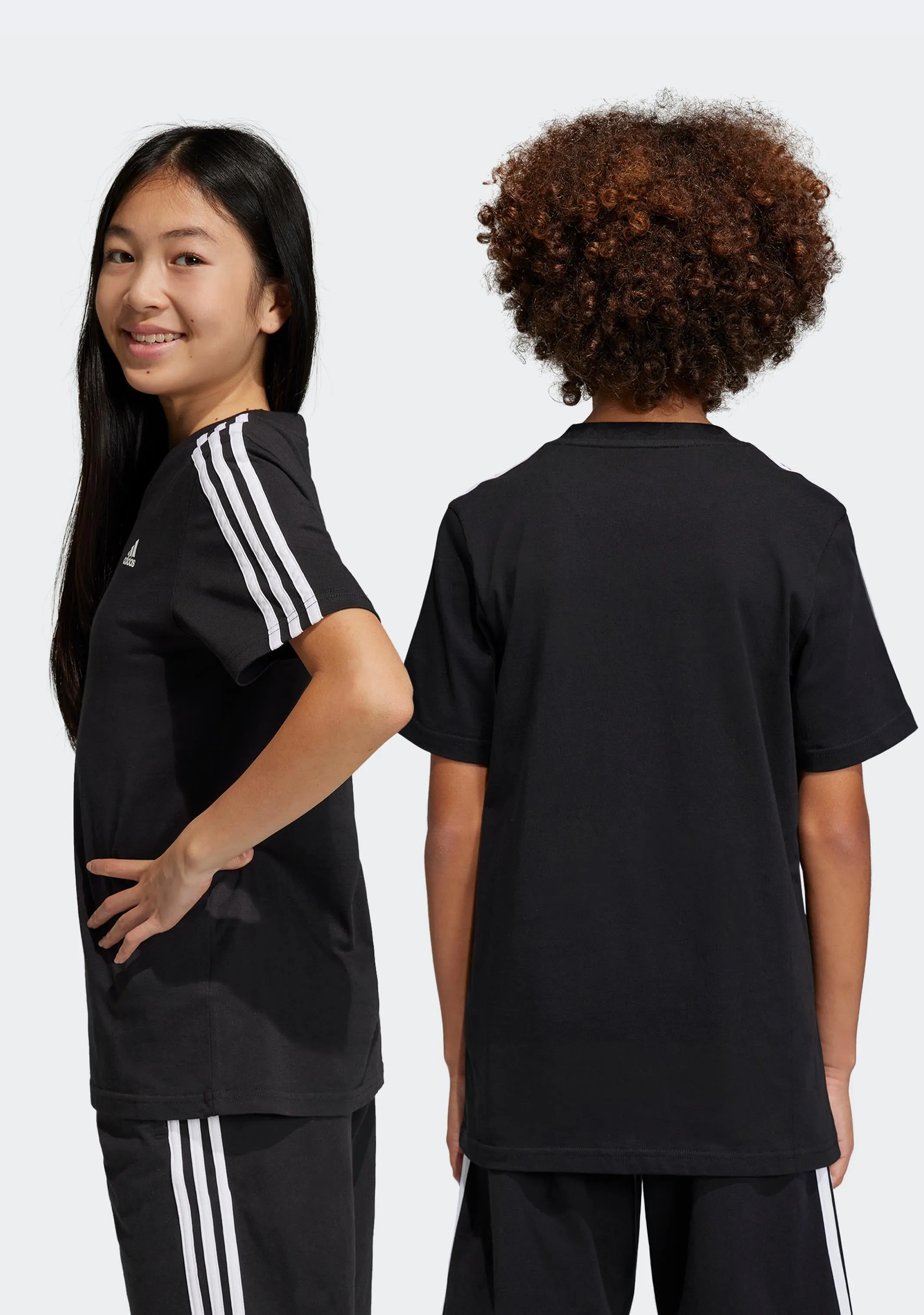 Adidas Kids’ Essentials 3-Stripes Cotton Tee