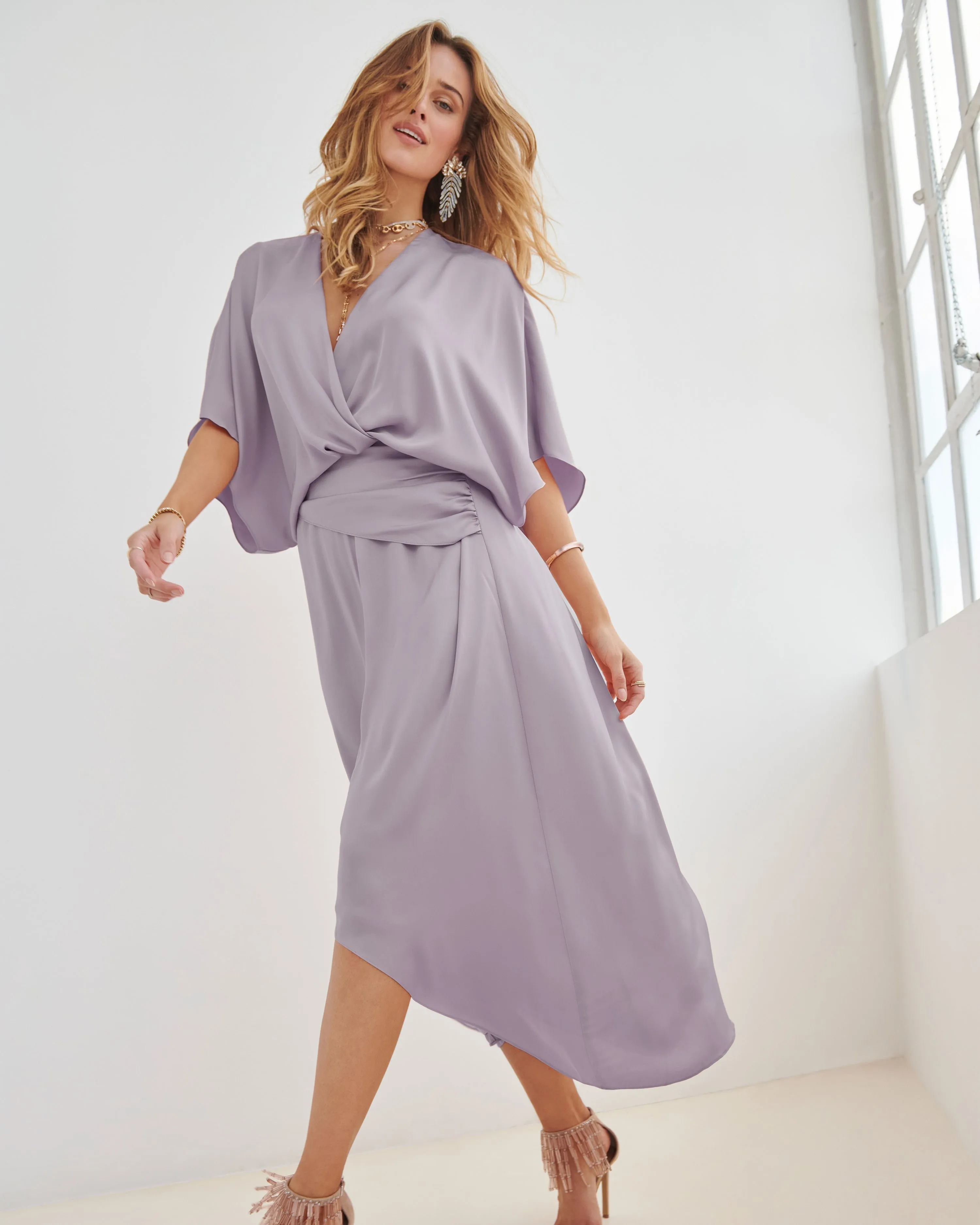 Adiel Wrap Midi Dress