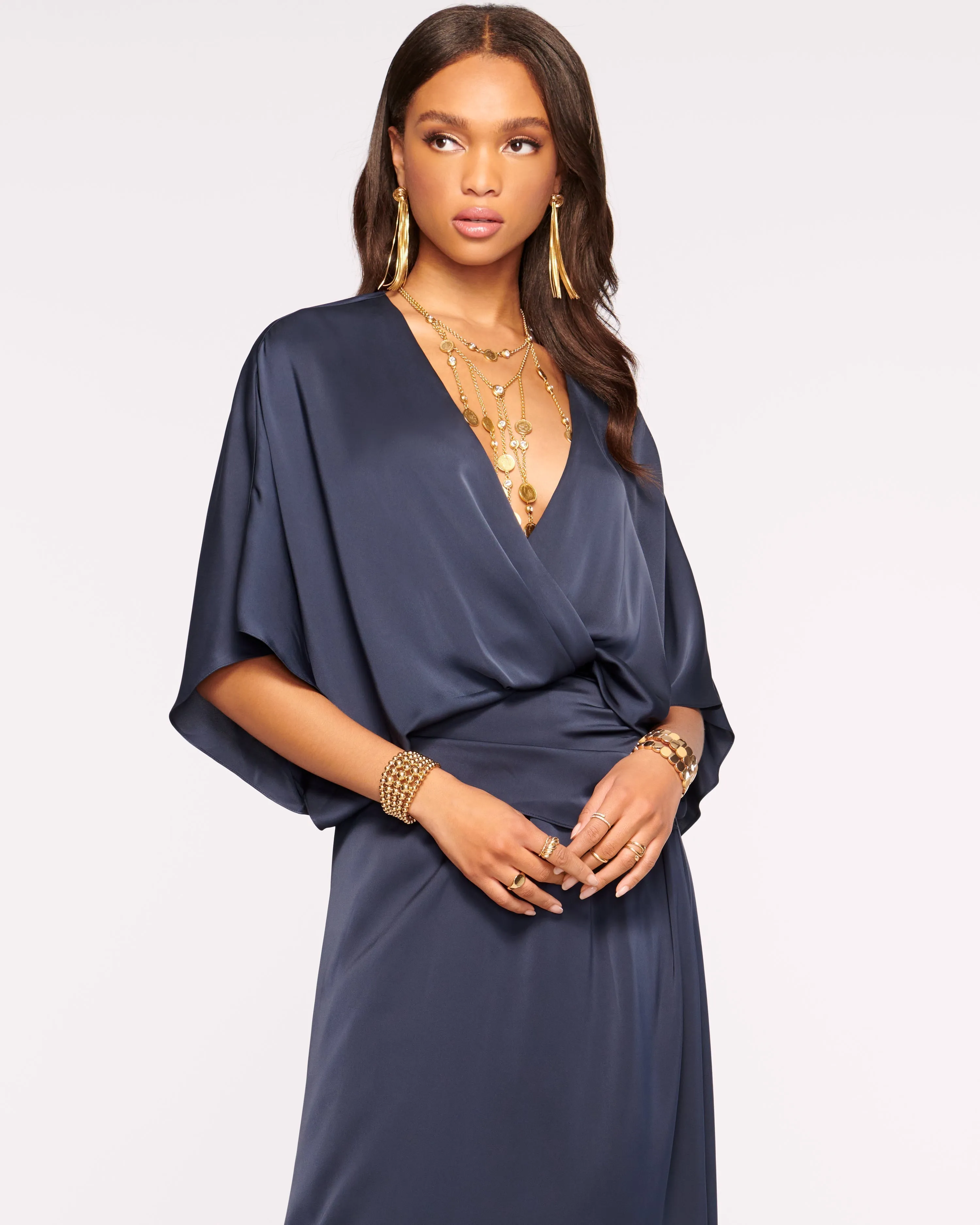 Adiel Wrap Midi Dress