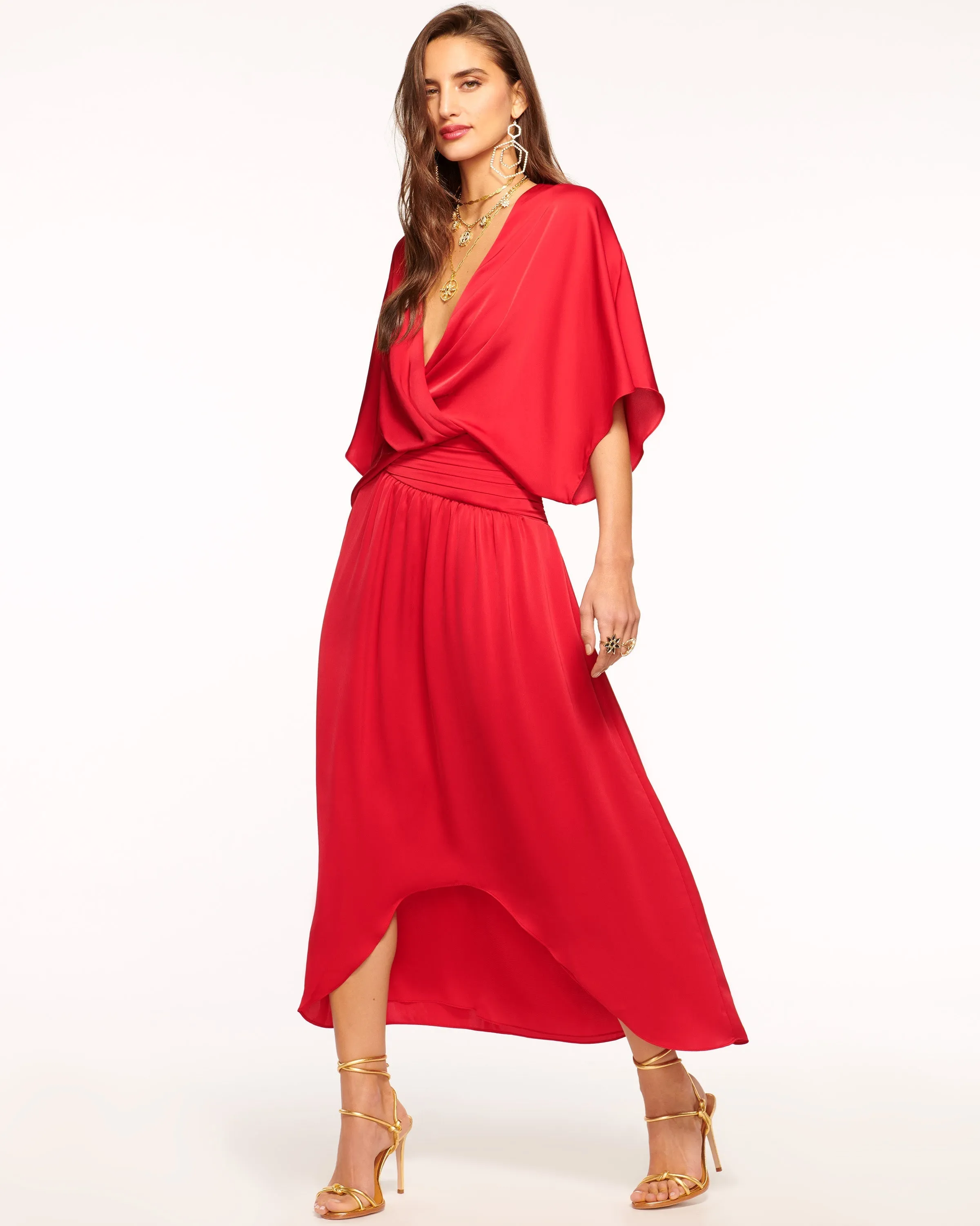 Adiel Wrap Midi Dress