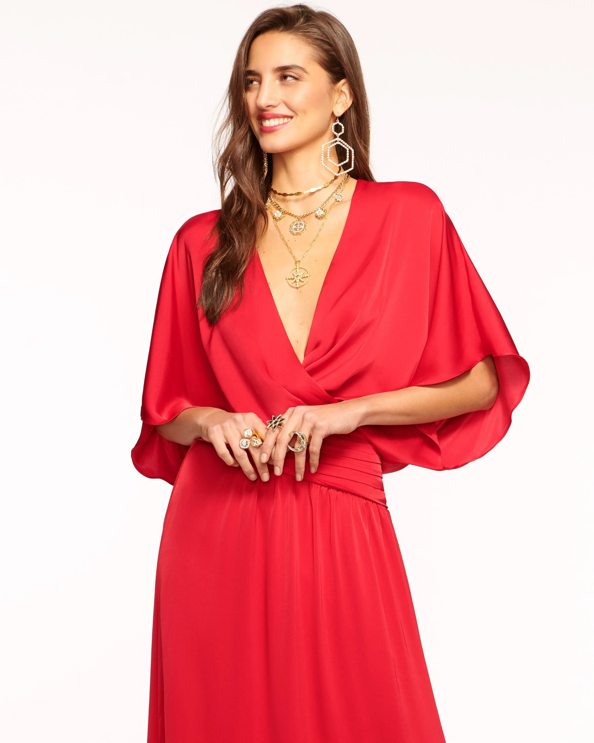 Adiel Wrap Midi Dress