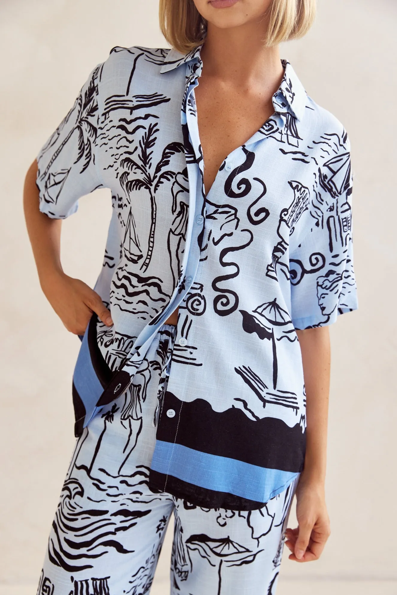 Alexandria Shirt (Blue)
