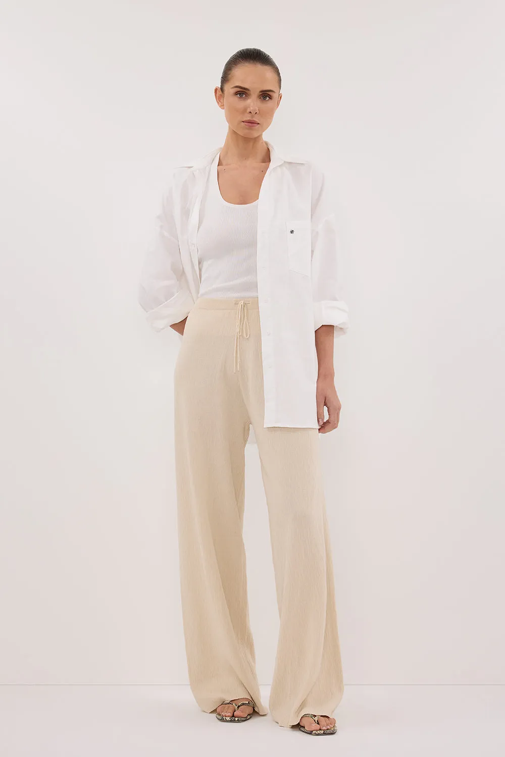 ALIAS NATURAL TEXTURED KNIT PANT