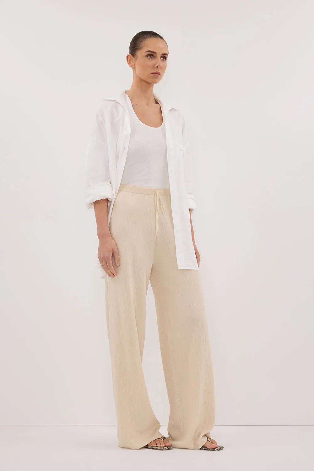 ALIAS NATURAL TEXTURED KNIT PANT
