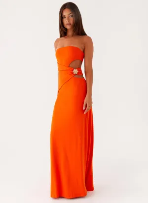 Anetta Maxi Dress - Orange