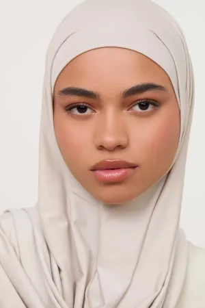 Bamboo Jersey Hijab - Cloud