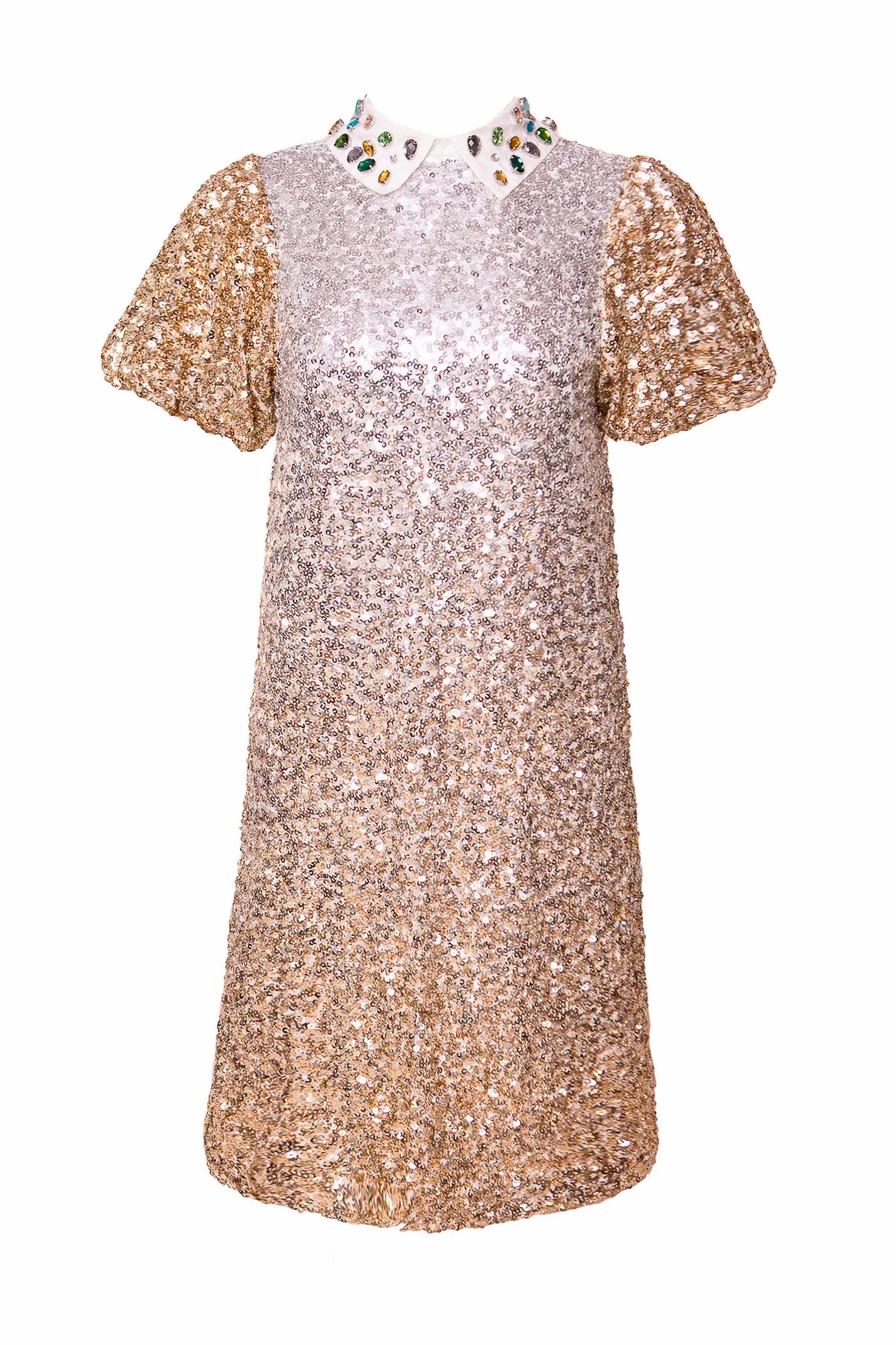 Bedazzle Dress in Metallic Sequin - FINAL SALE