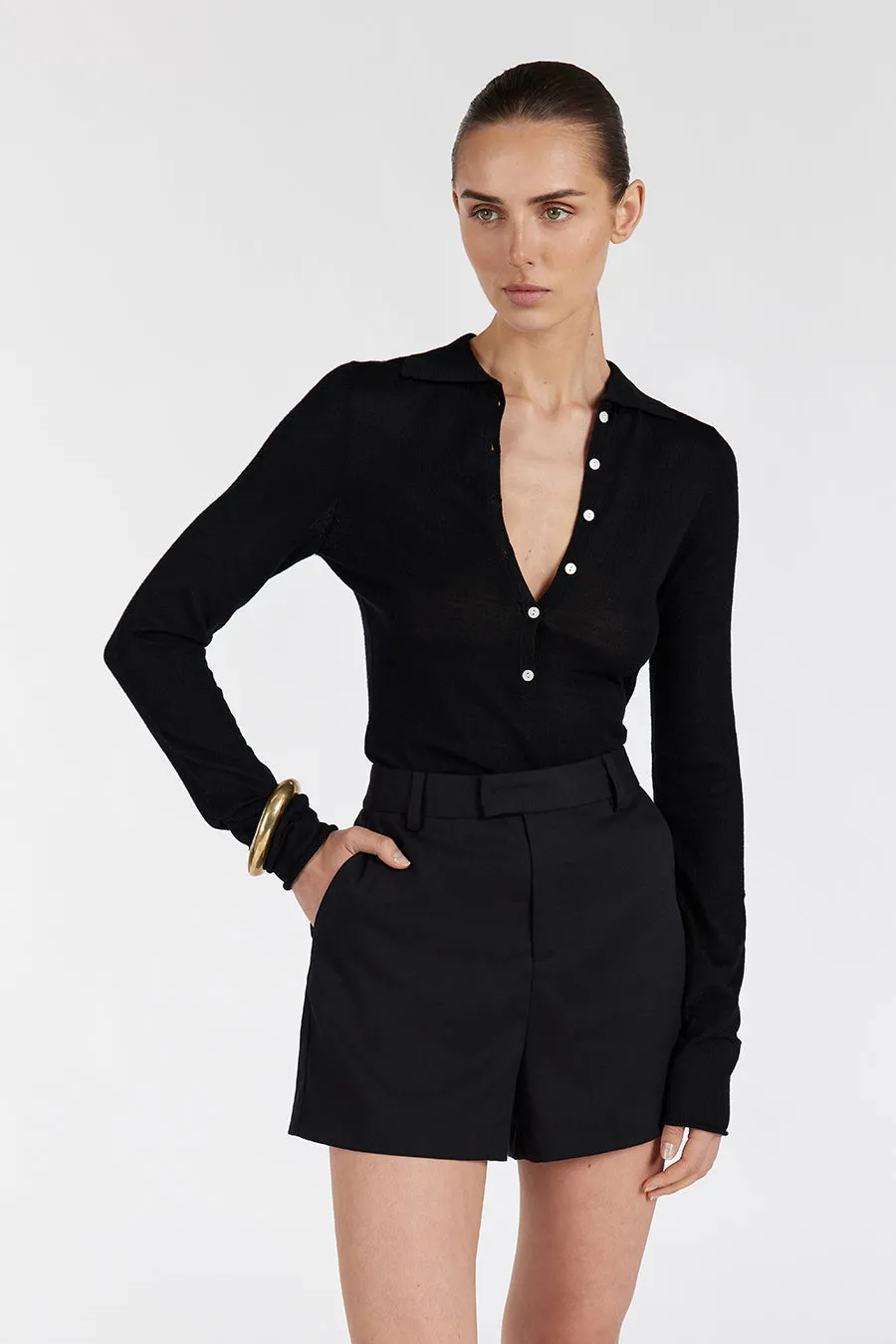 BIANCO BLACK SHORT