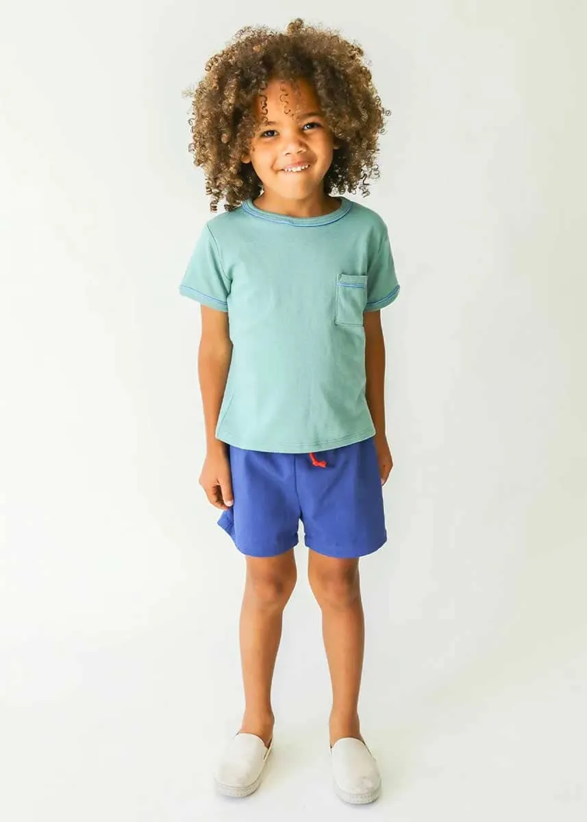 Bingo Toddler Short - Blue