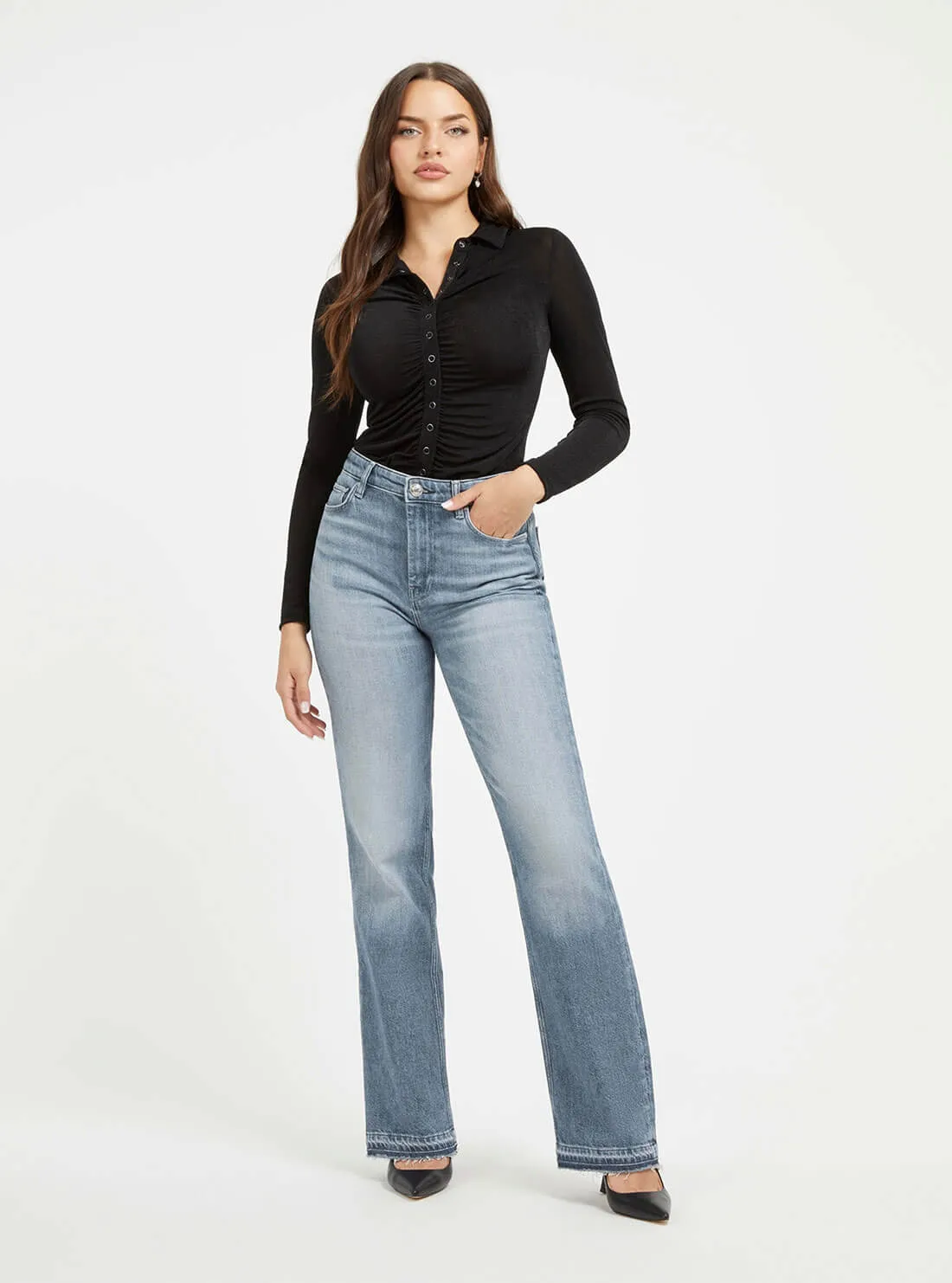 Black Milana Long Sleeve Top