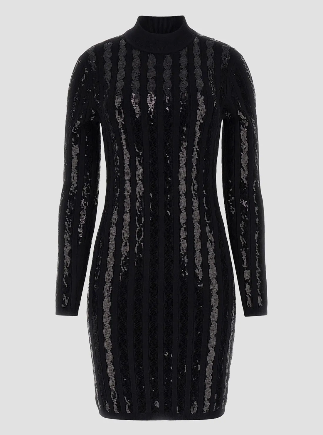 Black Sequin Bailey Mini Dress