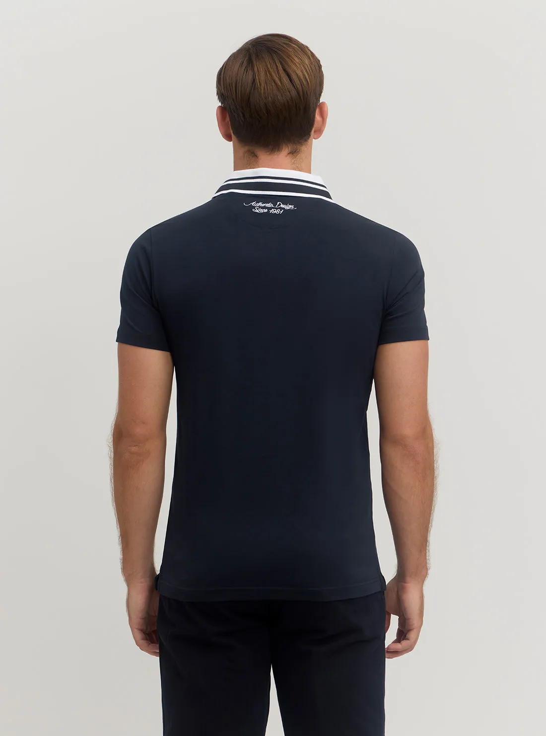 Blue Nolan Short Sleeve Polo T-Shirt