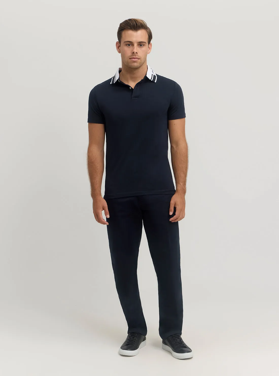 Blue Nolan Short Sleeve Polo T-Shirt