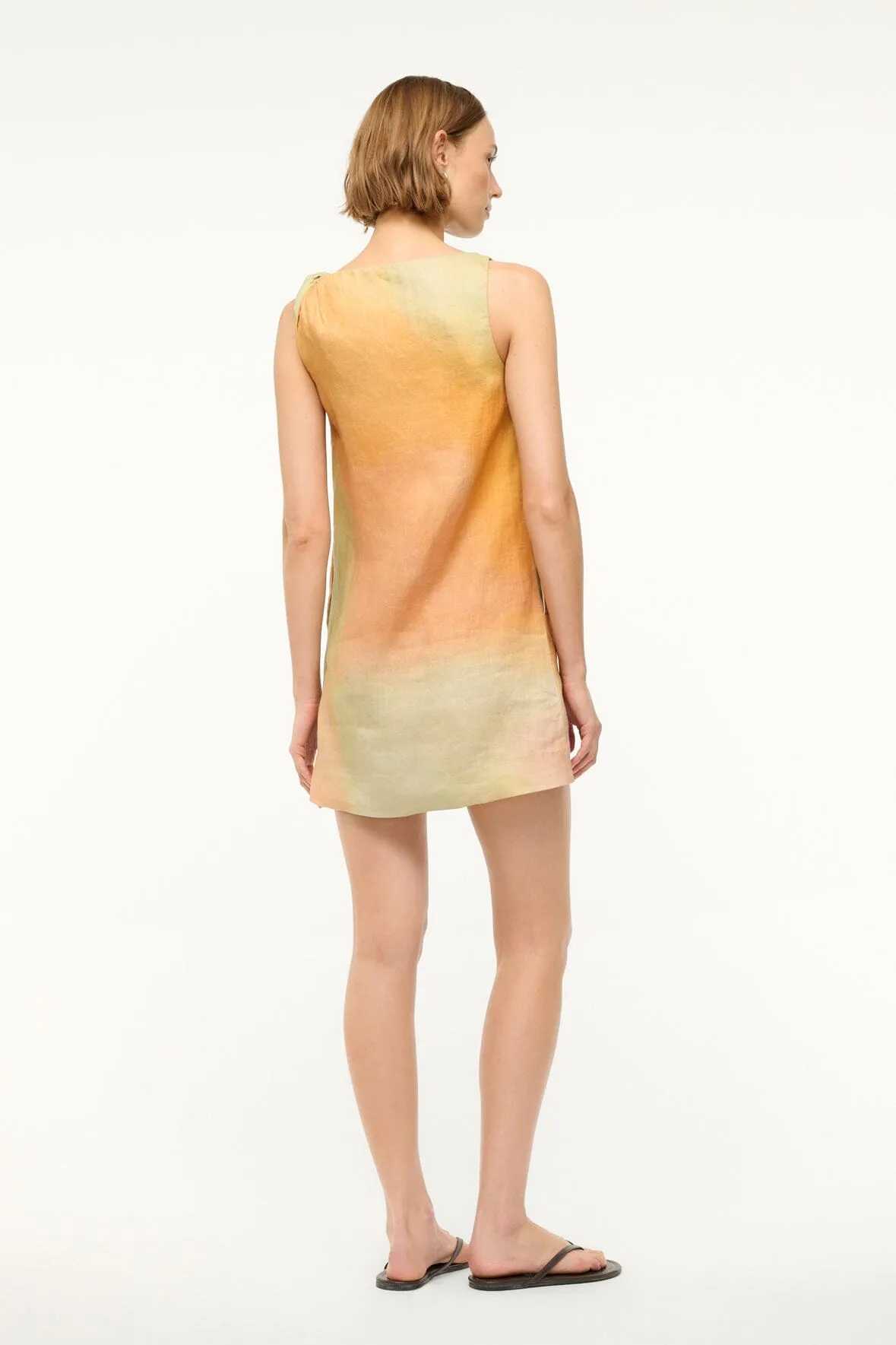 BOA LINEN DRESS | PASTEL CLOUDS
