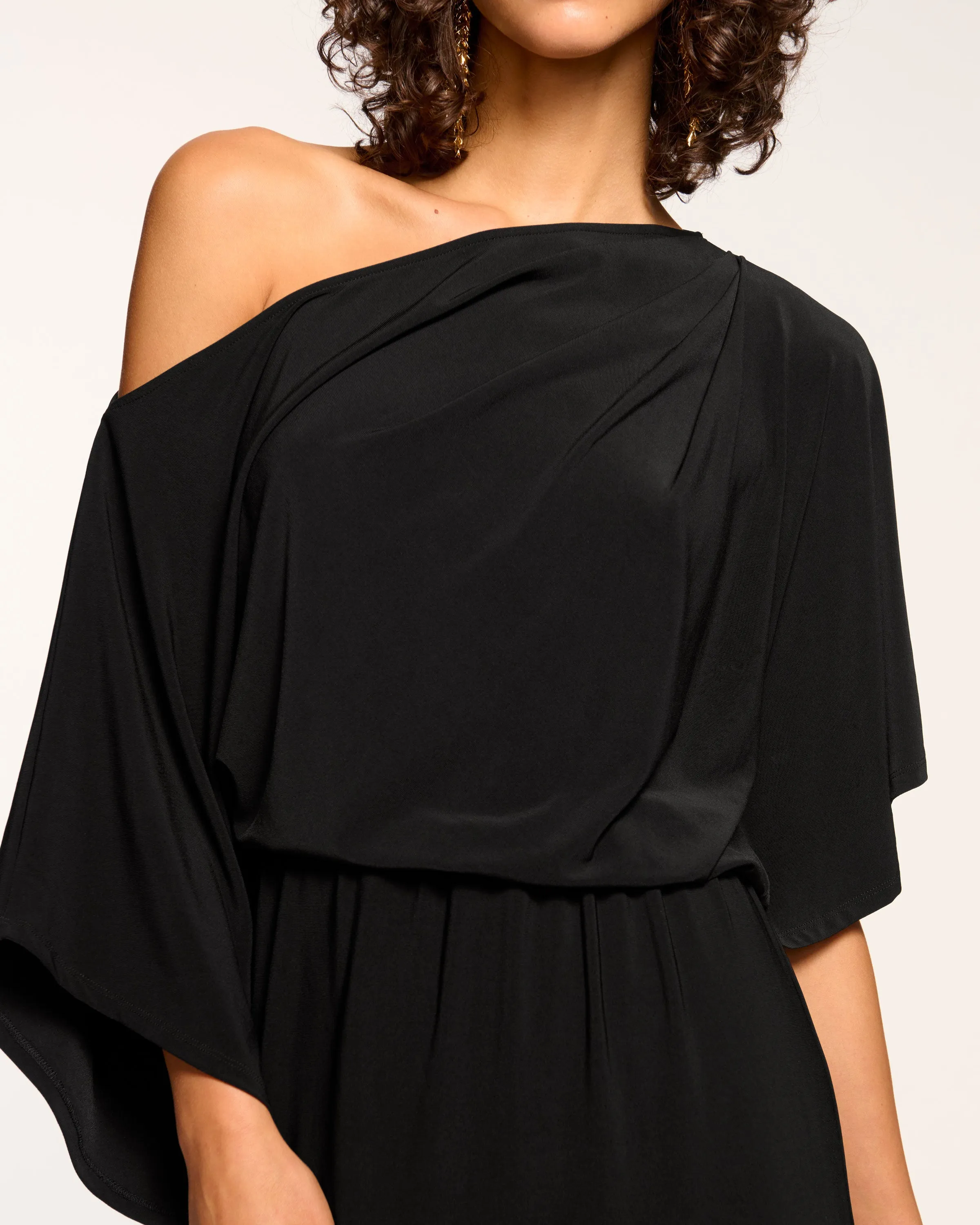 Carlina Off-The-Shoulder Jersey Midi Dress