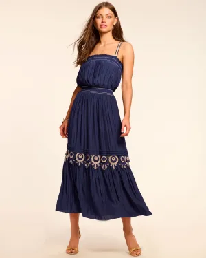 Catalina Sleeveless Smocked Midi Dress