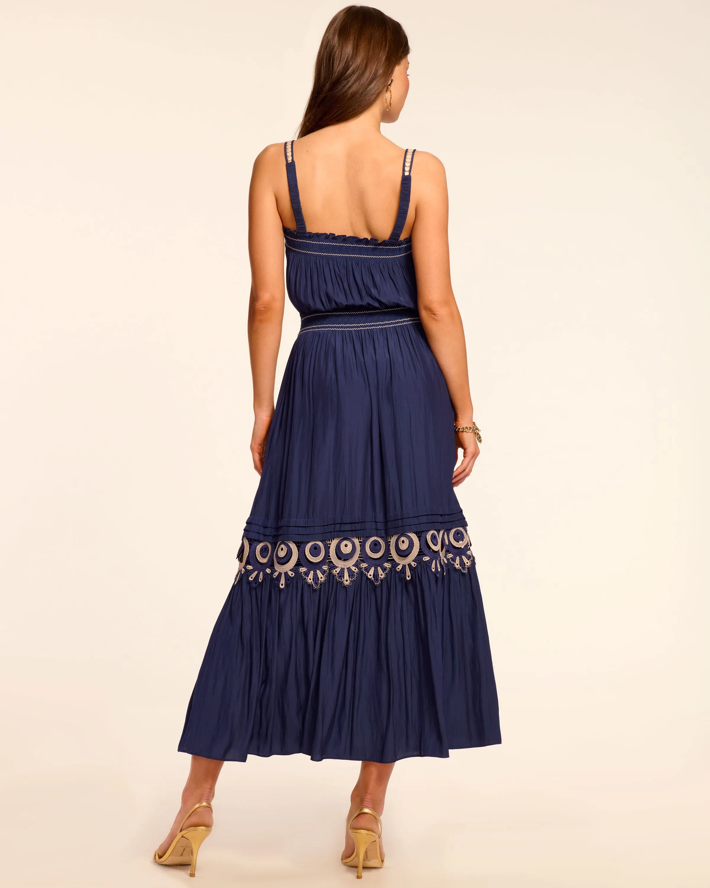 Catalina Sleeveless Smocked Midi Dress