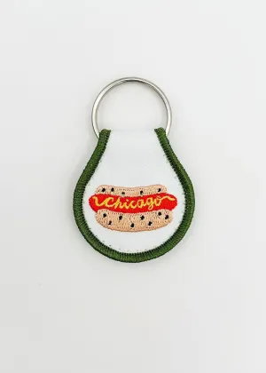 Chicago Dog Patch Keychain