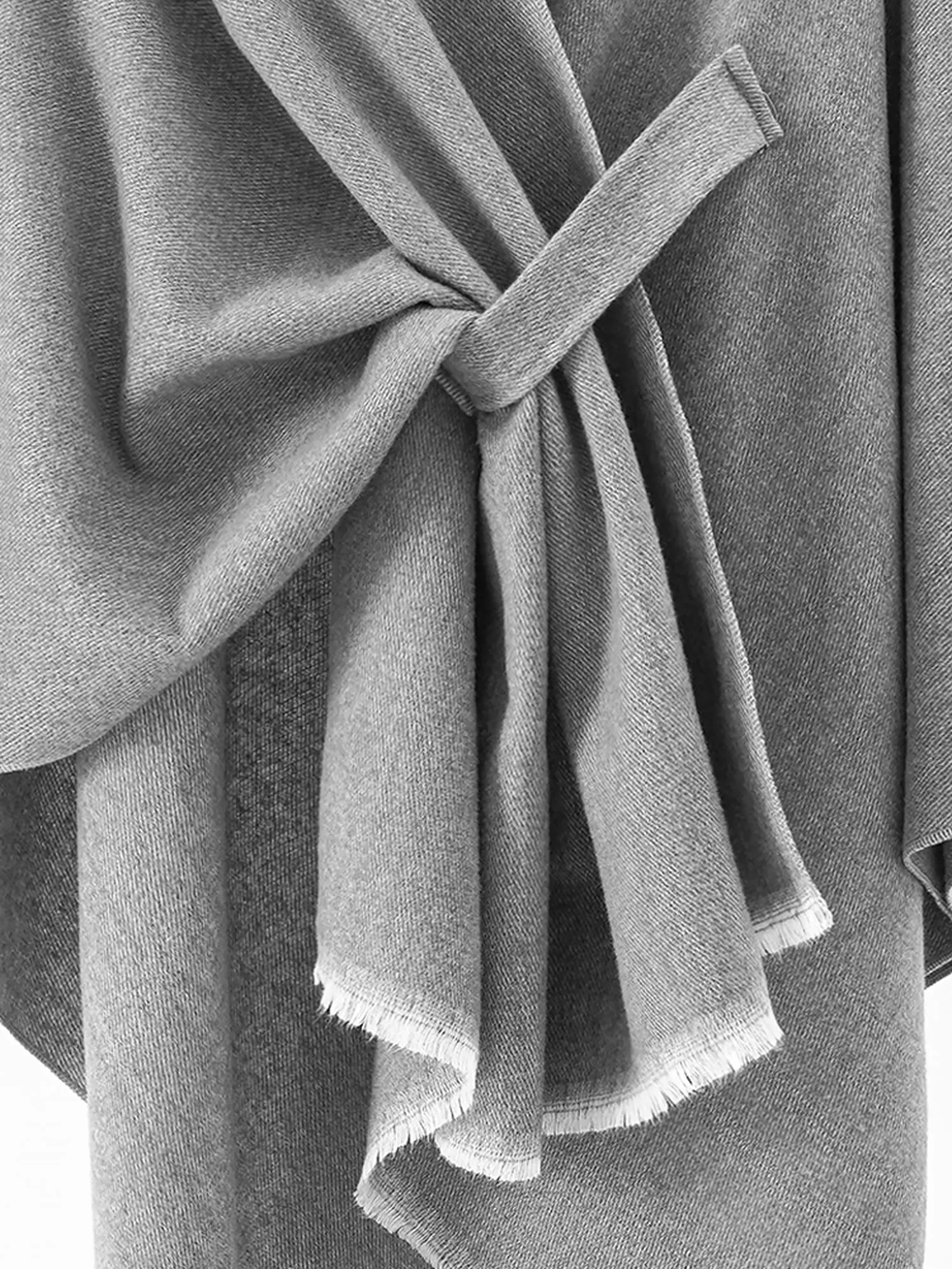 Colorblock Casual Irregular Shawl Wrap Cape