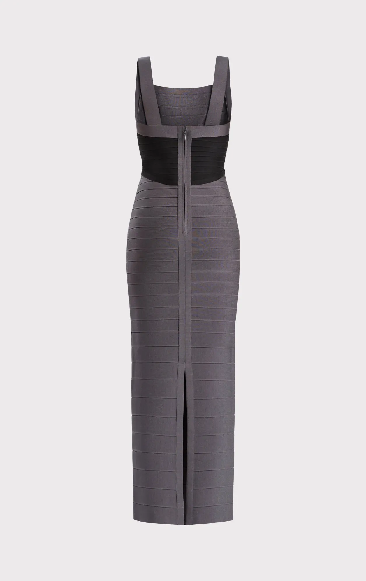 COLORBLOCKED BANDAGE GOWN