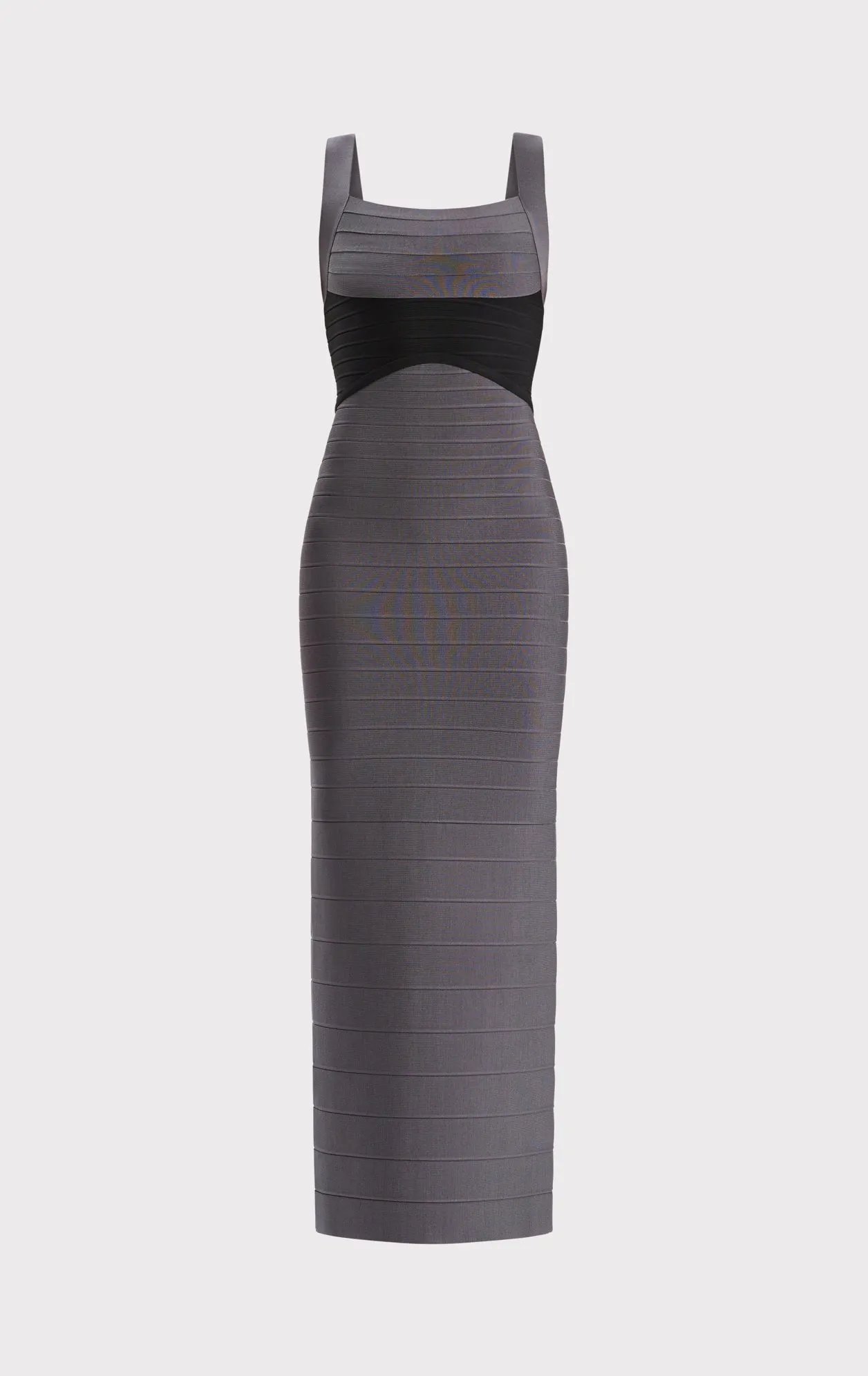 COLORBLOCKED BANDAGE GOWN