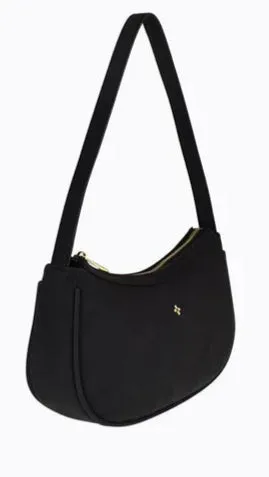 Dixiee Shoulder Bag - Black Suede