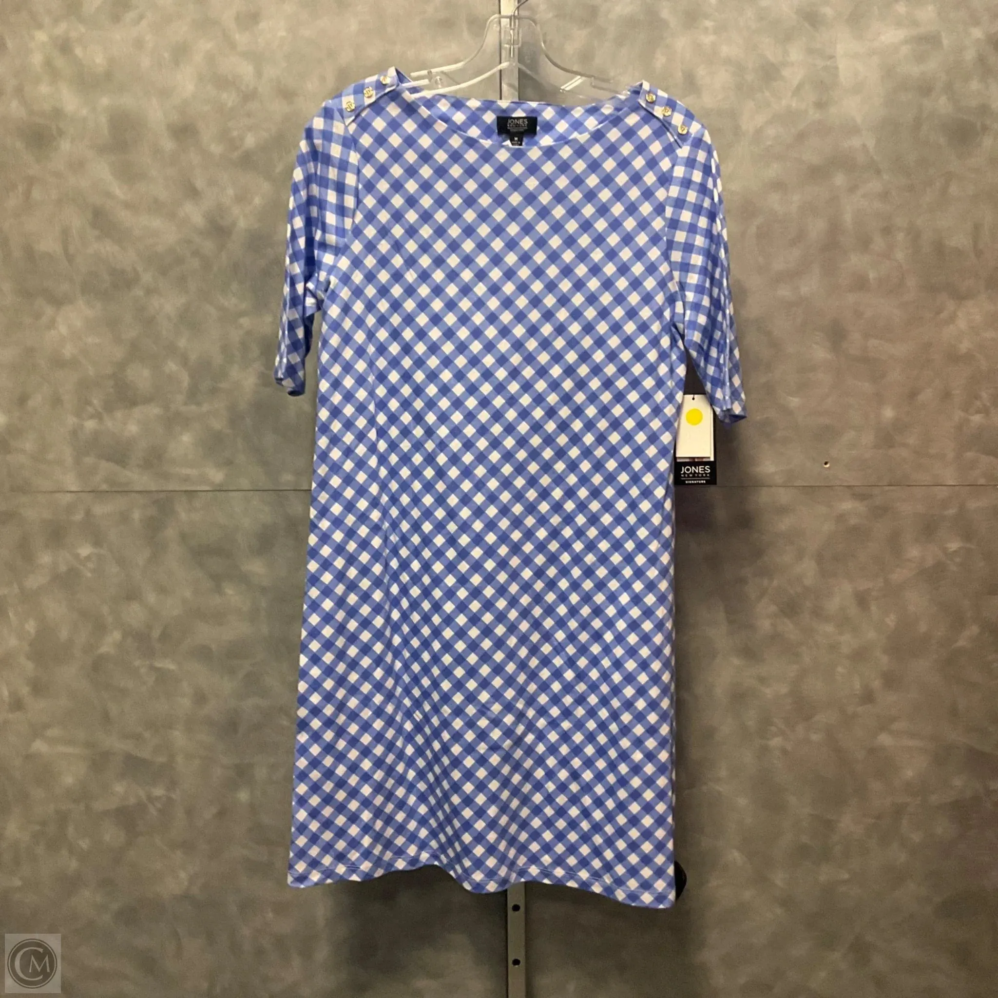 Dress Casual Short By Jones New York In Blue & White, Size: M