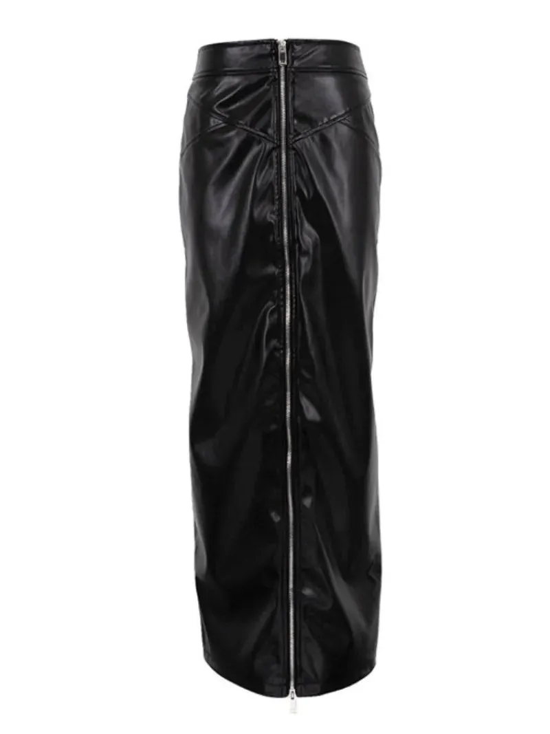 Elegant High Waist Black Long Dress