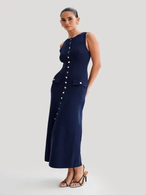 Elegant Lady Knitted Long Dresses