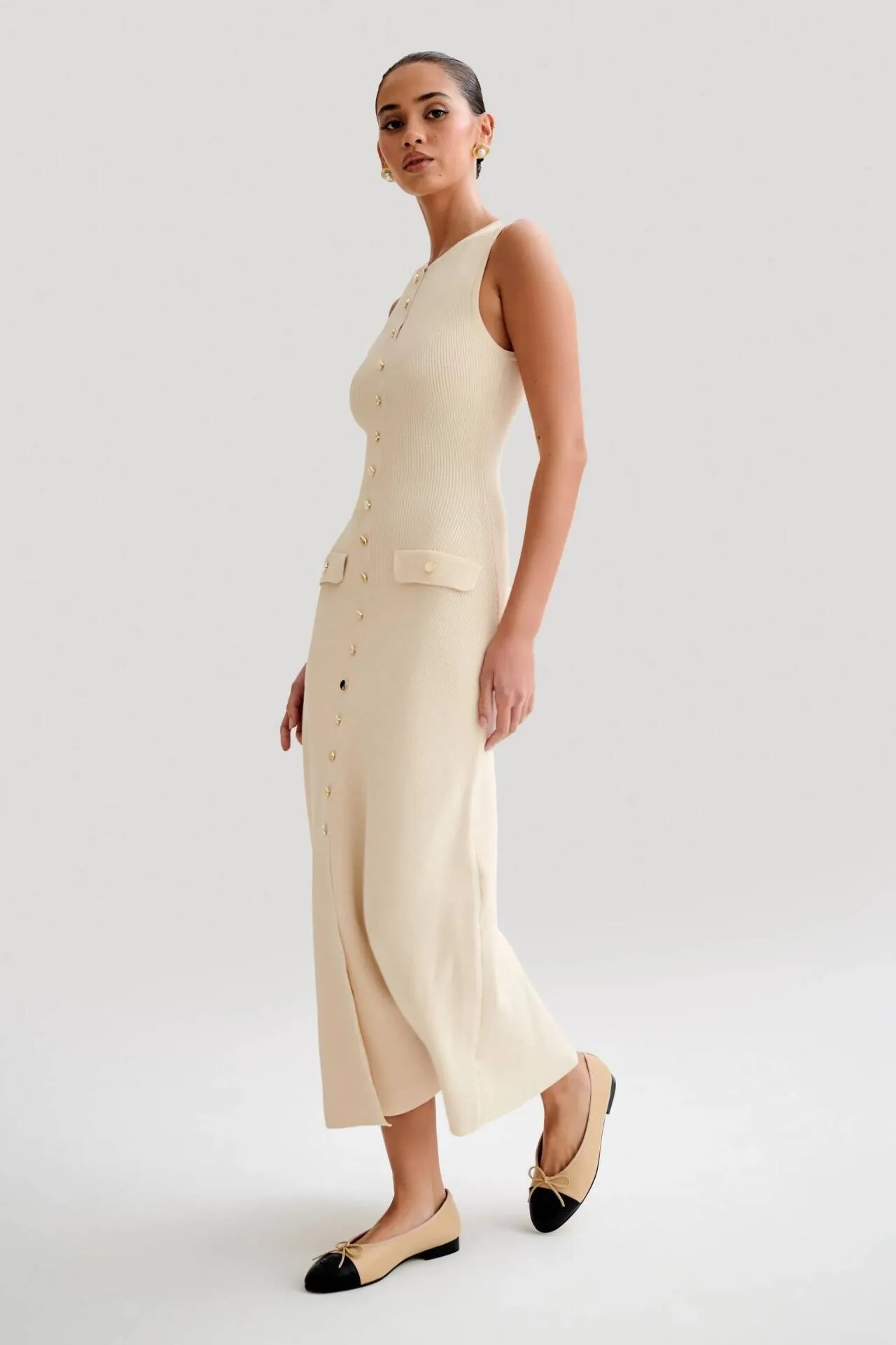 Elegant Lady Knitted Long Dresses