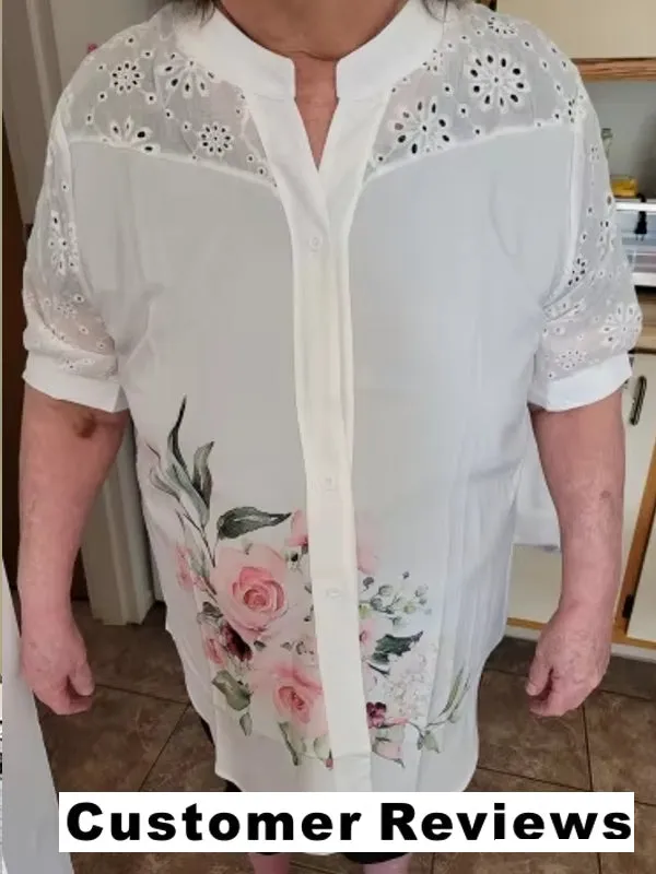 Elegant Short Sleeve Blouse Holiday Weekend