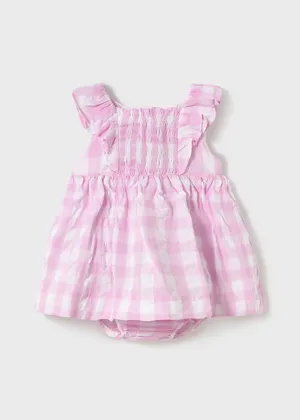 Ellis Gingham Dress - Mauve