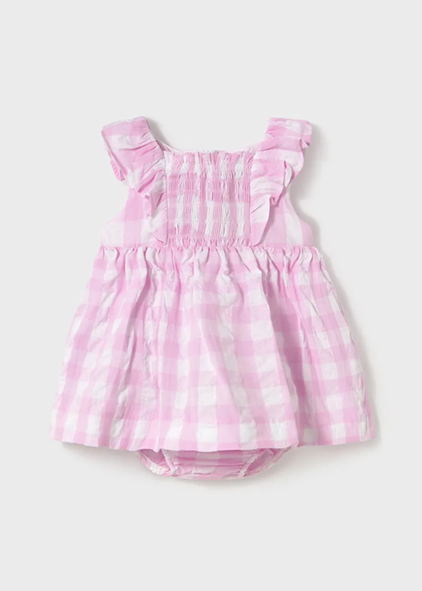 Ellis Gingham Dress - Mauve