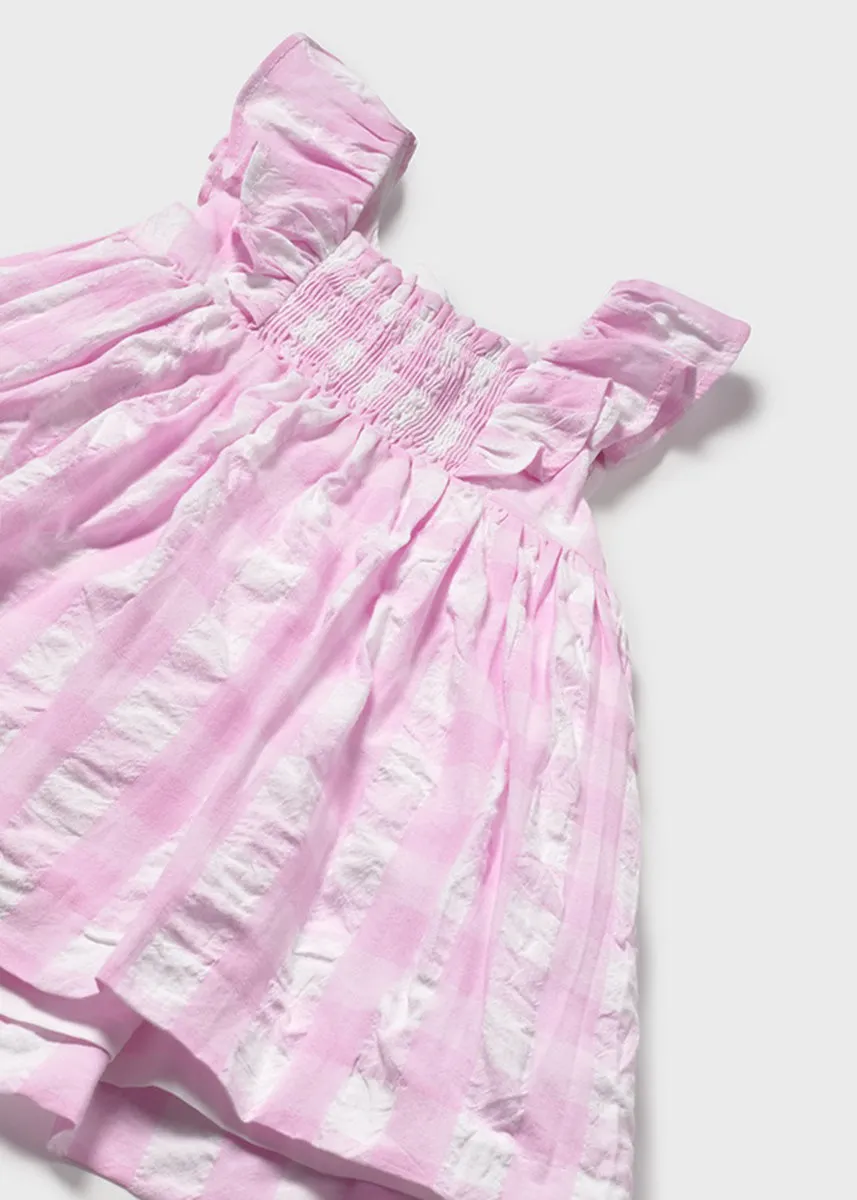 Ellis Gingham Dress - Mauve