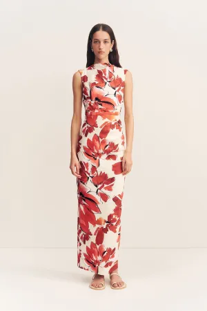 EMBER DRAPED MAXI DRESS