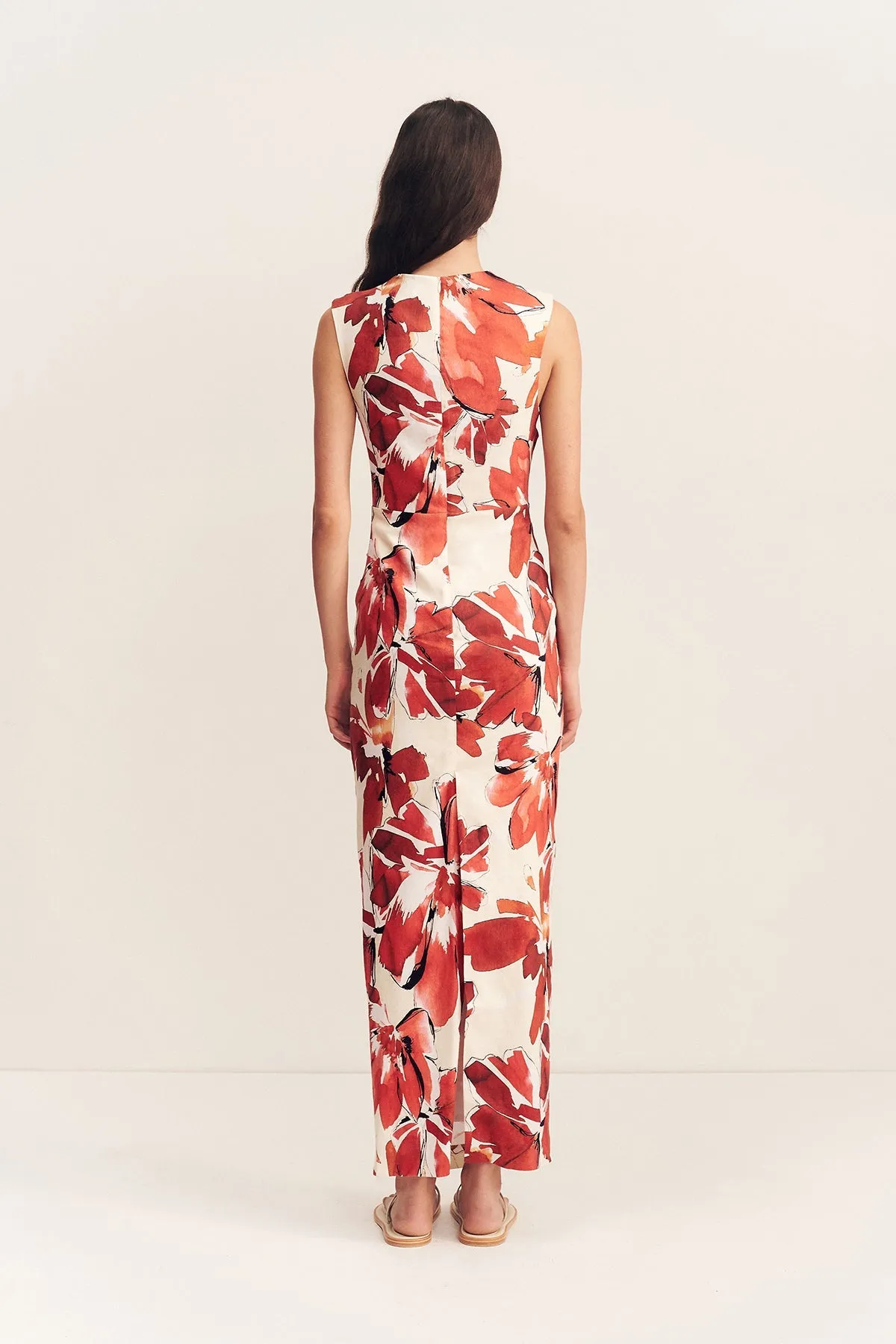 EMBER DRAPED MAXI DRESS