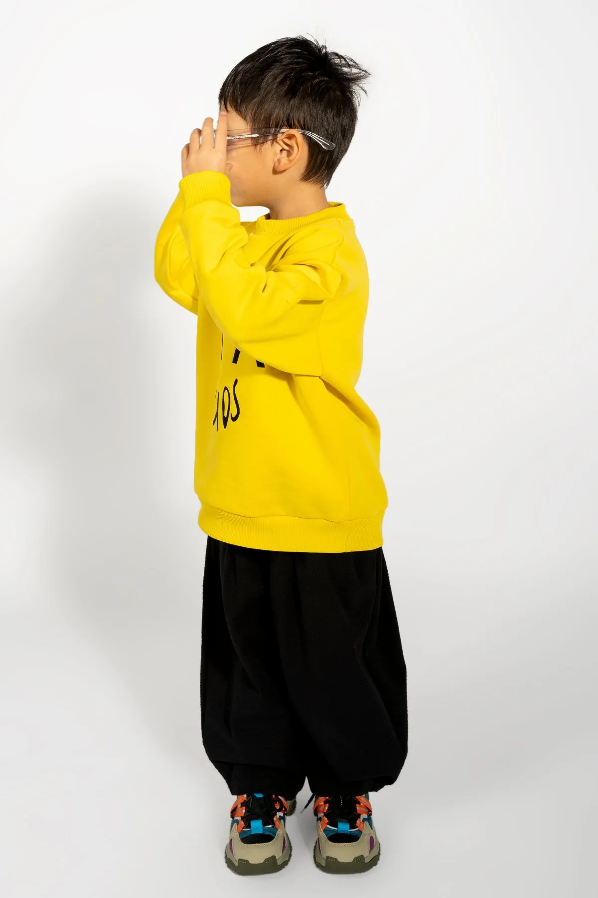 EMBROIDERED CREW NECK IN YELLOW