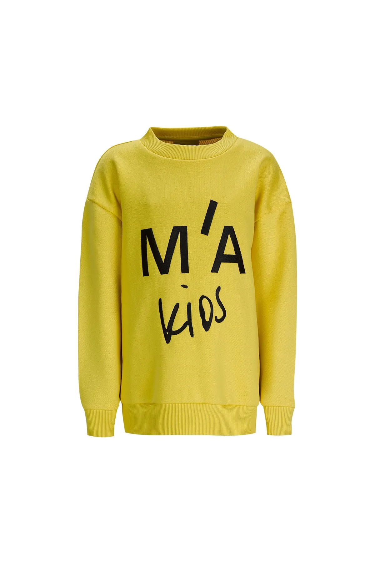 EMBROIDERED CREW NECK IN YELLOW