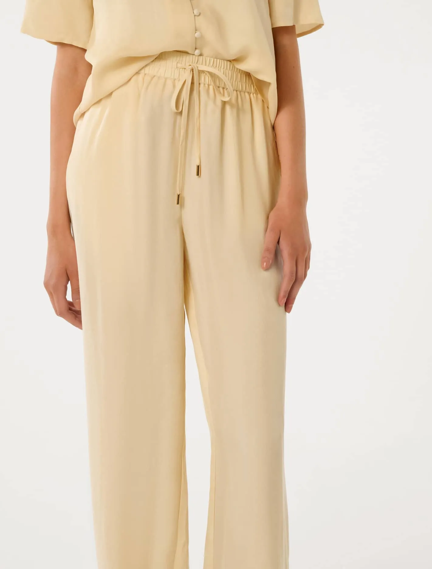 Emma Cupro Wide Leg Pants