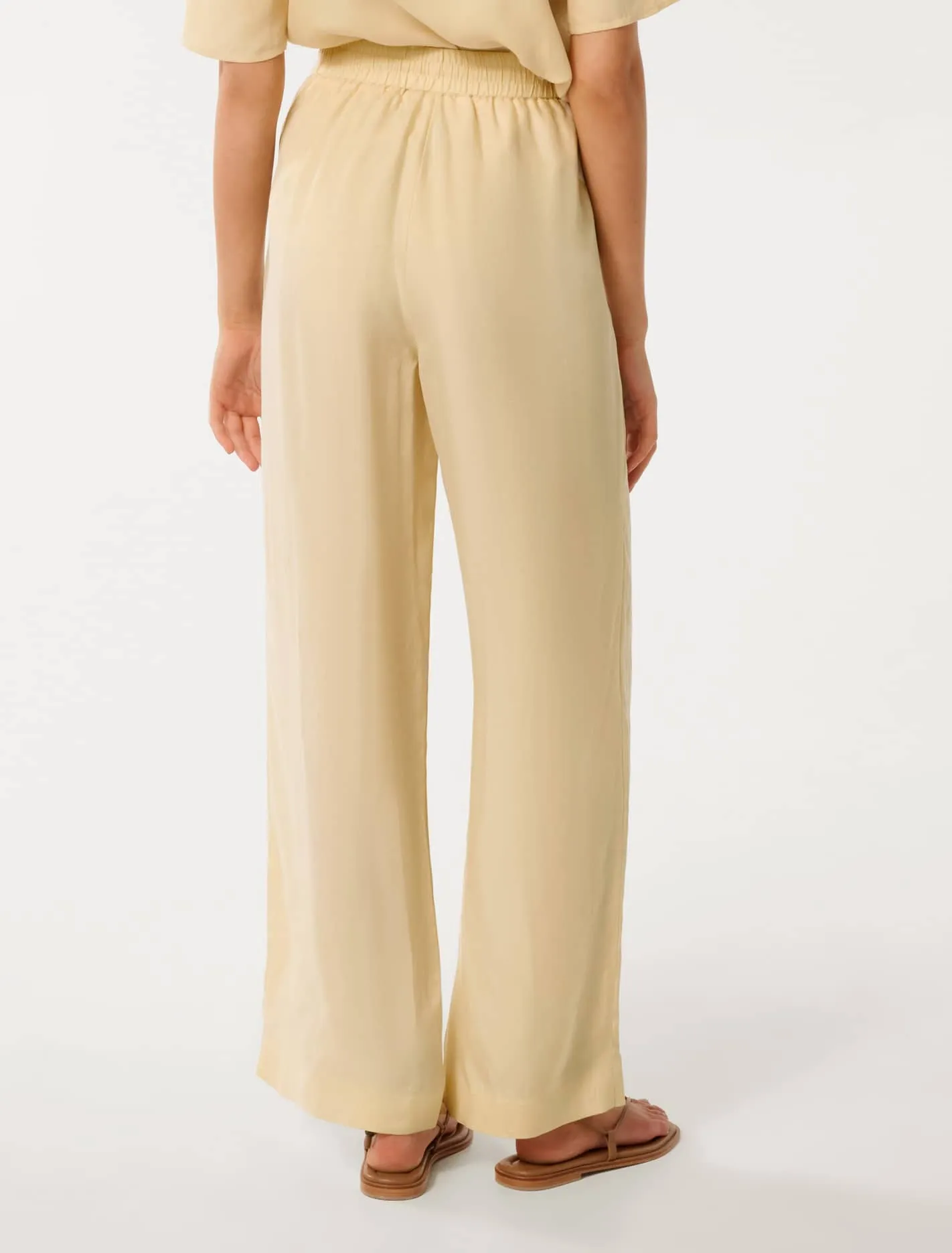 Emma Cupro Wide Leg Pants