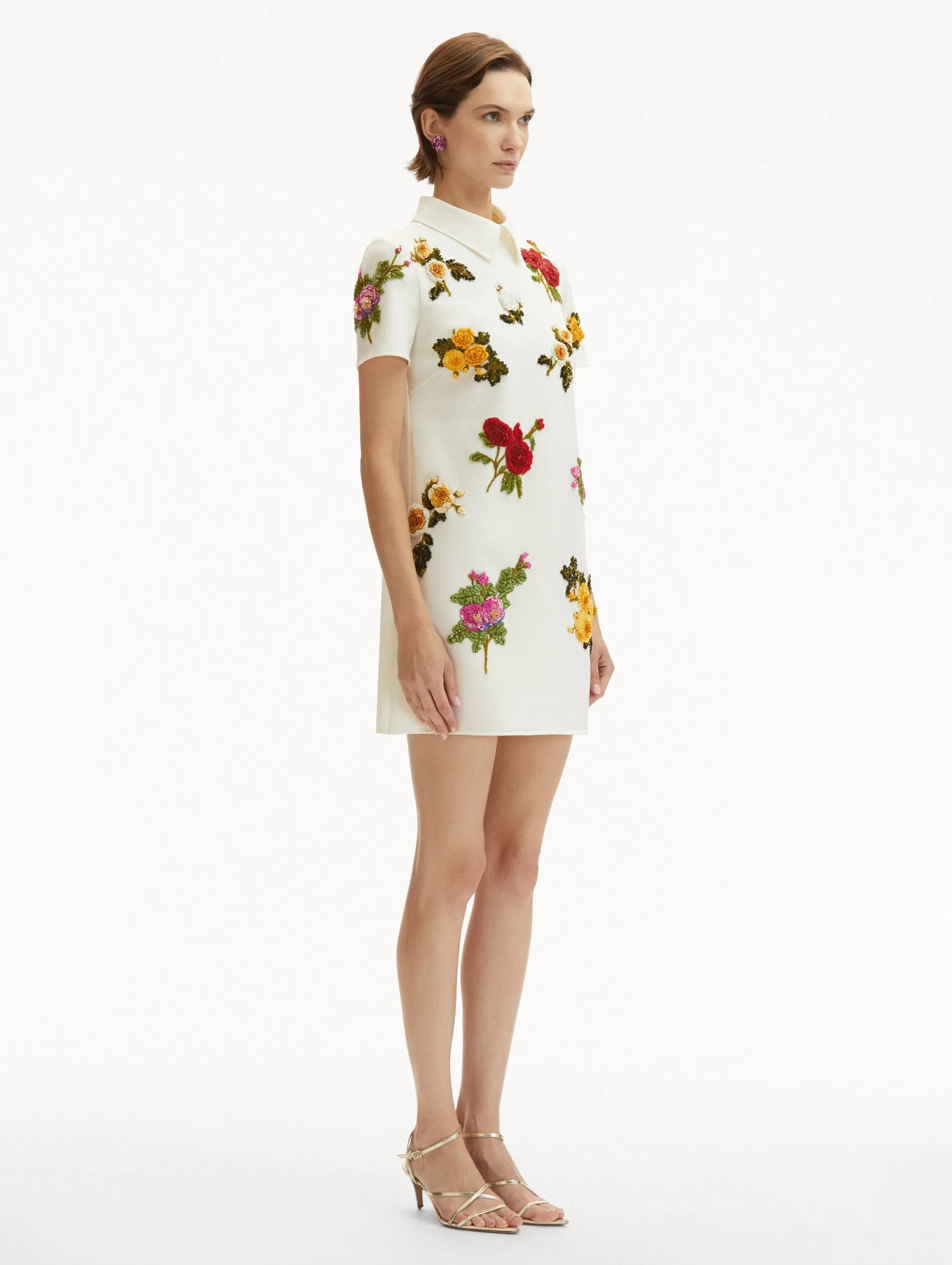 English Rose Embroidered Shift Dress