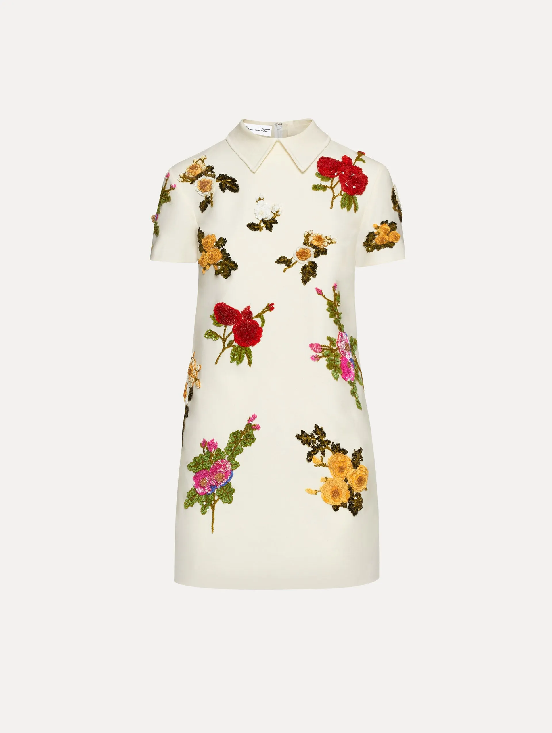 English Rose Embroidered Shift Dress