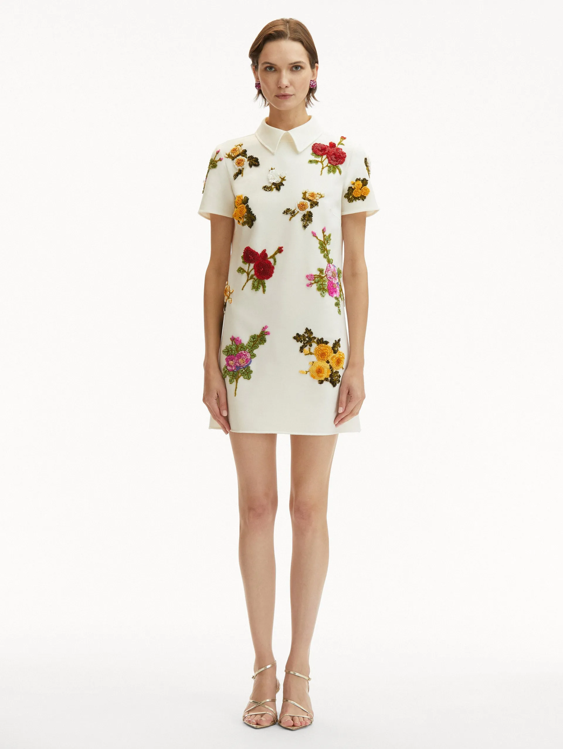 English Rose Embroidered Shift Dress