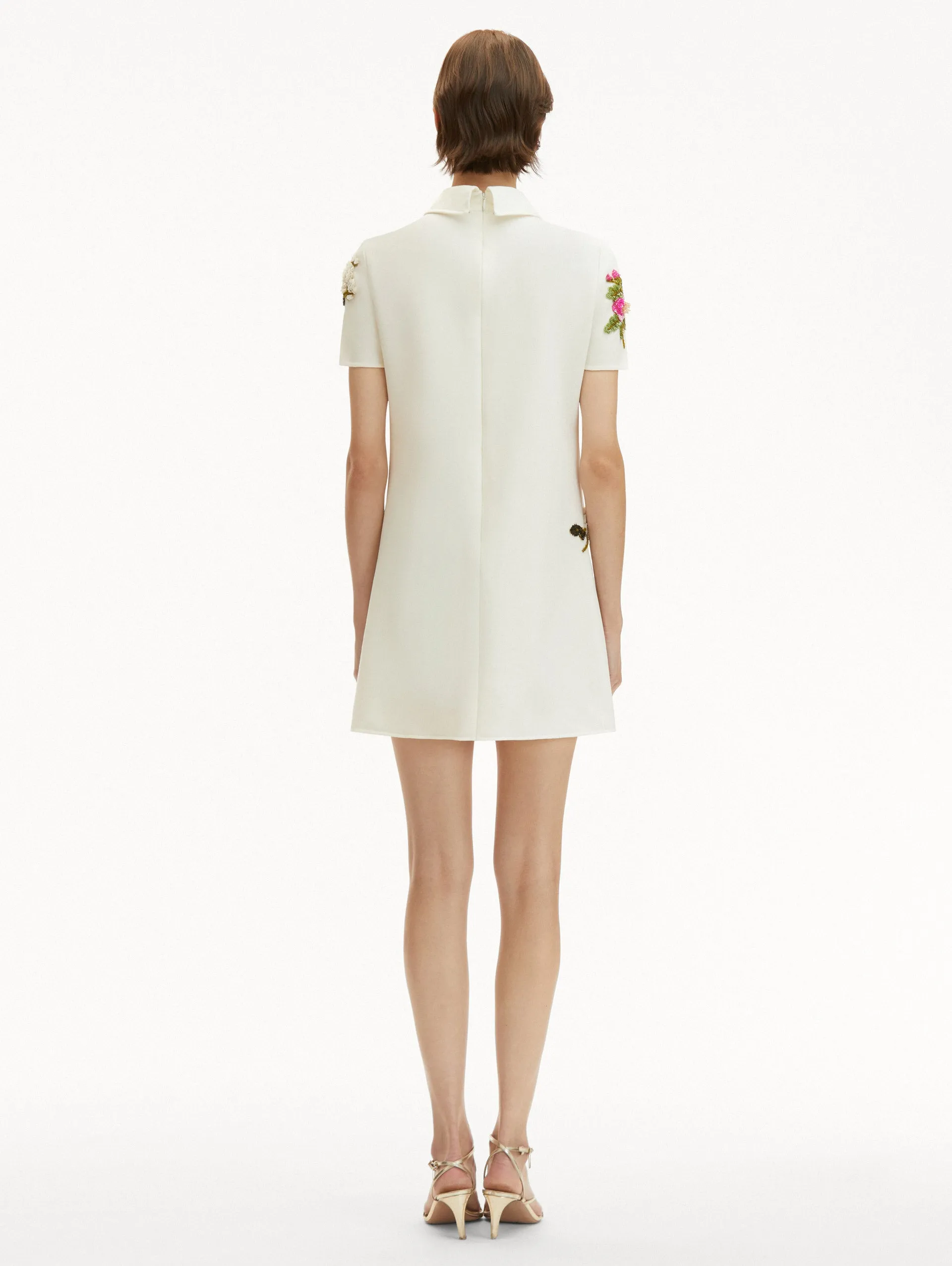 English Rose Embroidered Shift Dress