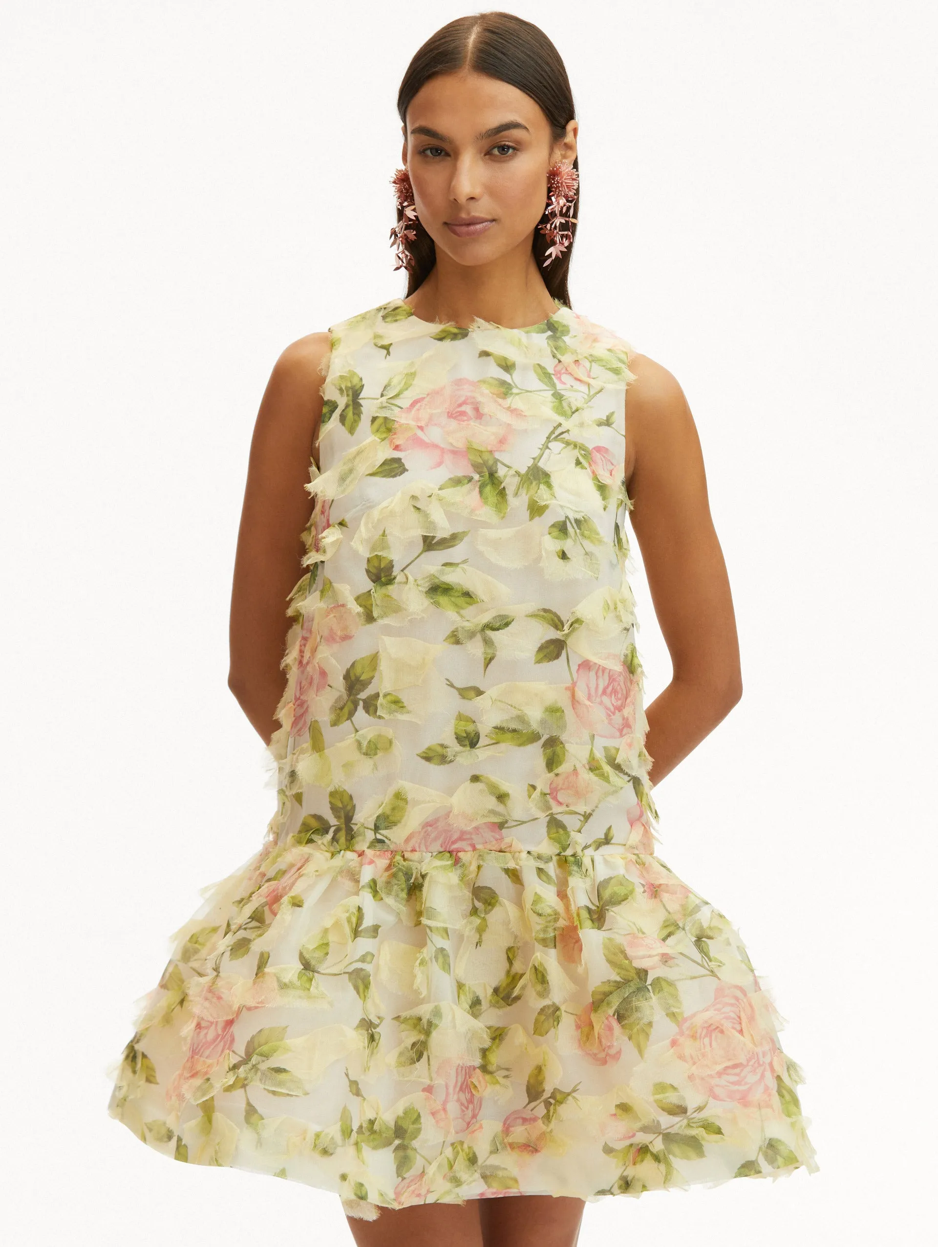 English Rose Fil Coupé Dress