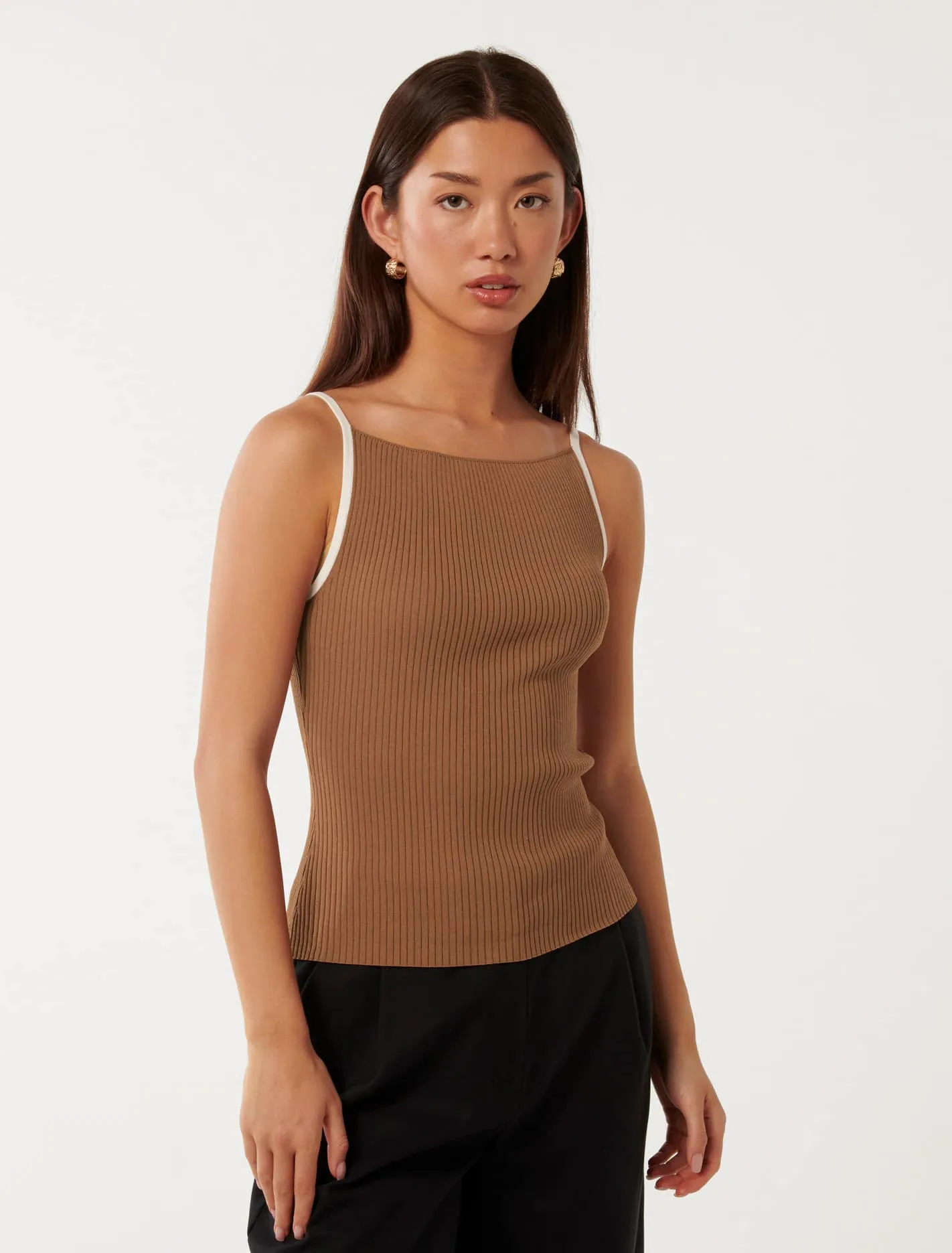 Erica Tipped Tank Top