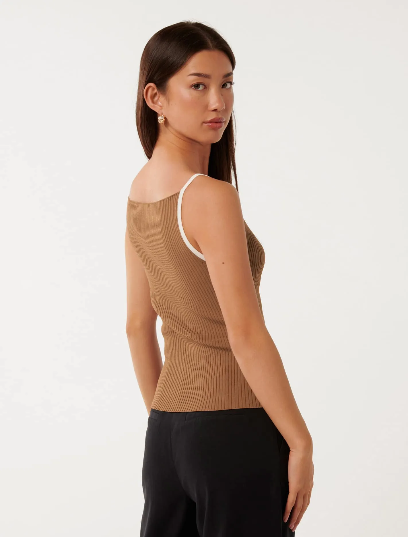 Erica Tipped Tank Top