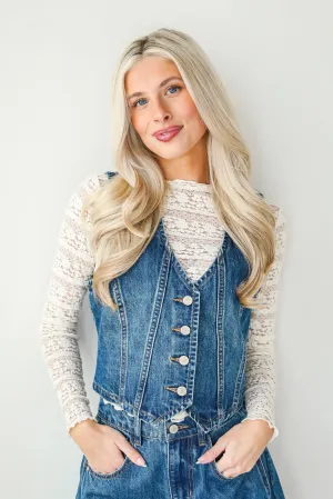 FINAL SALE - Polished Essence Denim Vest
