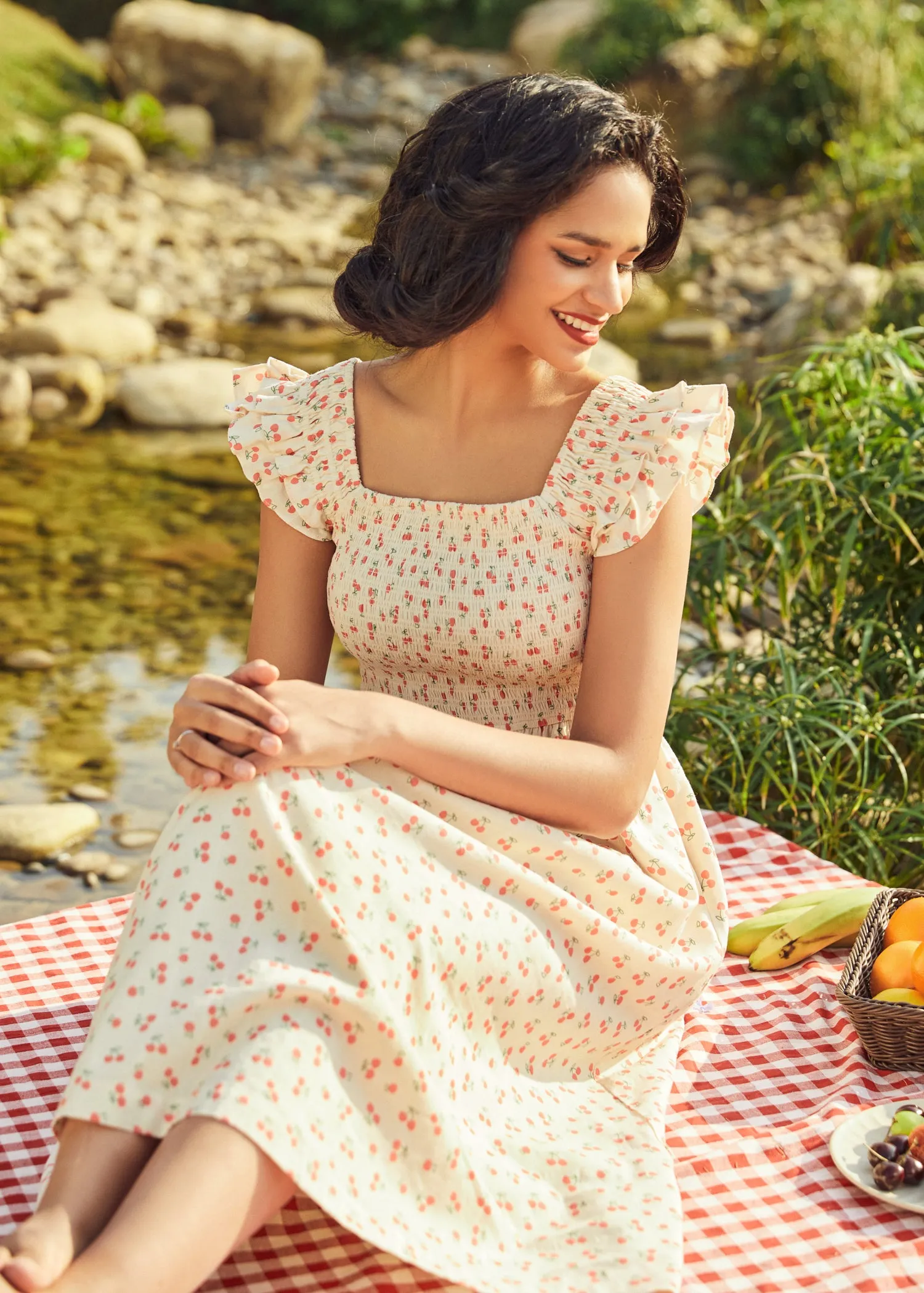Flair and Square Babydoll Dress