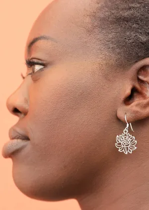 Floating Lotus Earrings